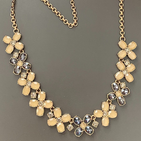 J. Crew Crystal Flower Necklace - Picture 7 of 13